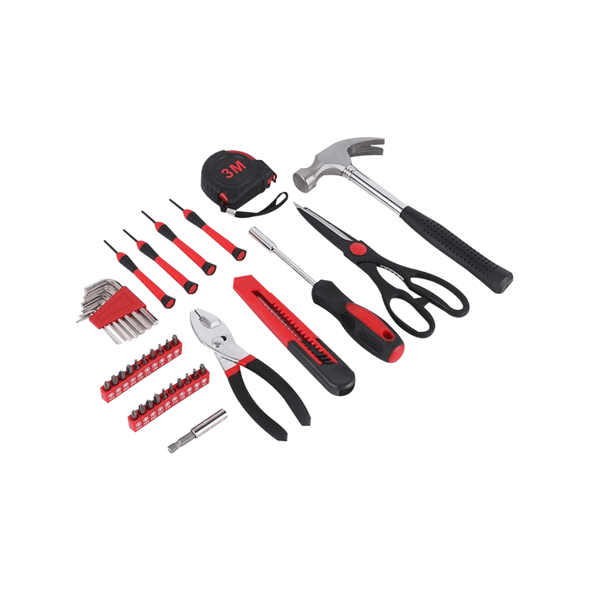 39 조각 도구 세트 휴대용 도구 상자 보관이 있는 가정용 손 도구 키트
